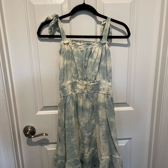 True Craft Dresses & Skirts - True Craft Blue Cream Tie Dye Flowy Tank Dress Size L